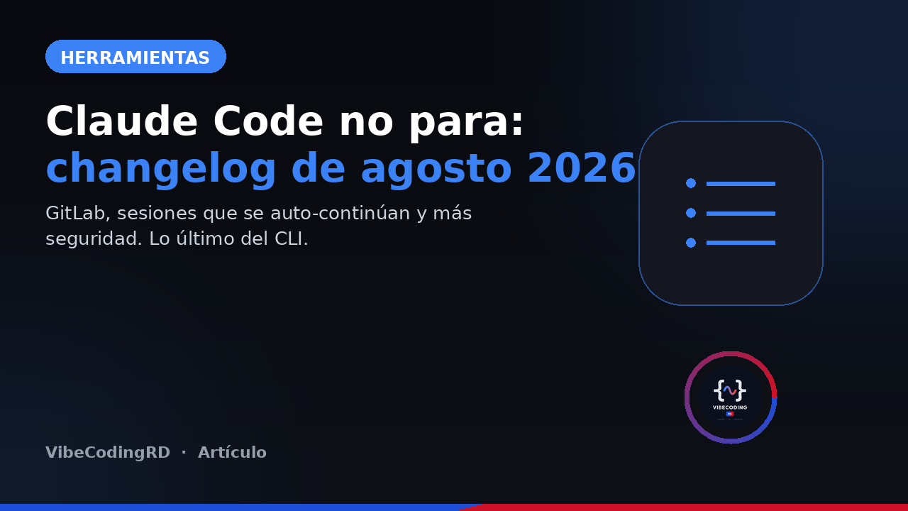 Claude Code no para: así fue el changelog de agosto 2026